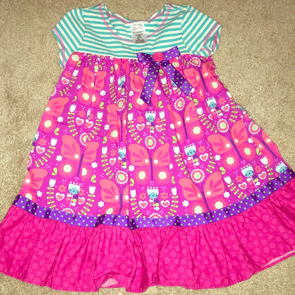 Brand New Bonnie Jean Casual butterfly dress